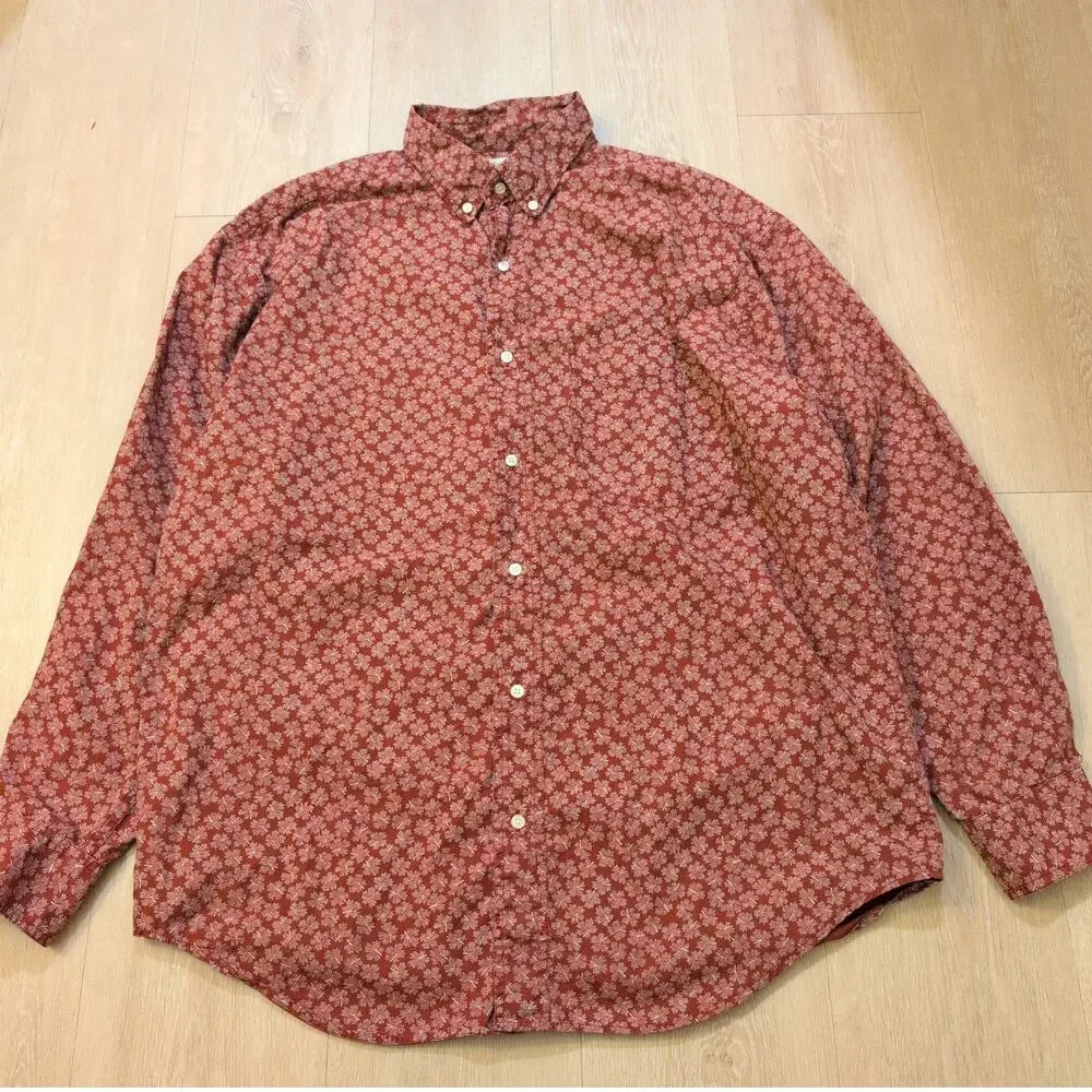 VTG Banana Republic Safari and Travel Clothing Men Large Button Up Shirt Western